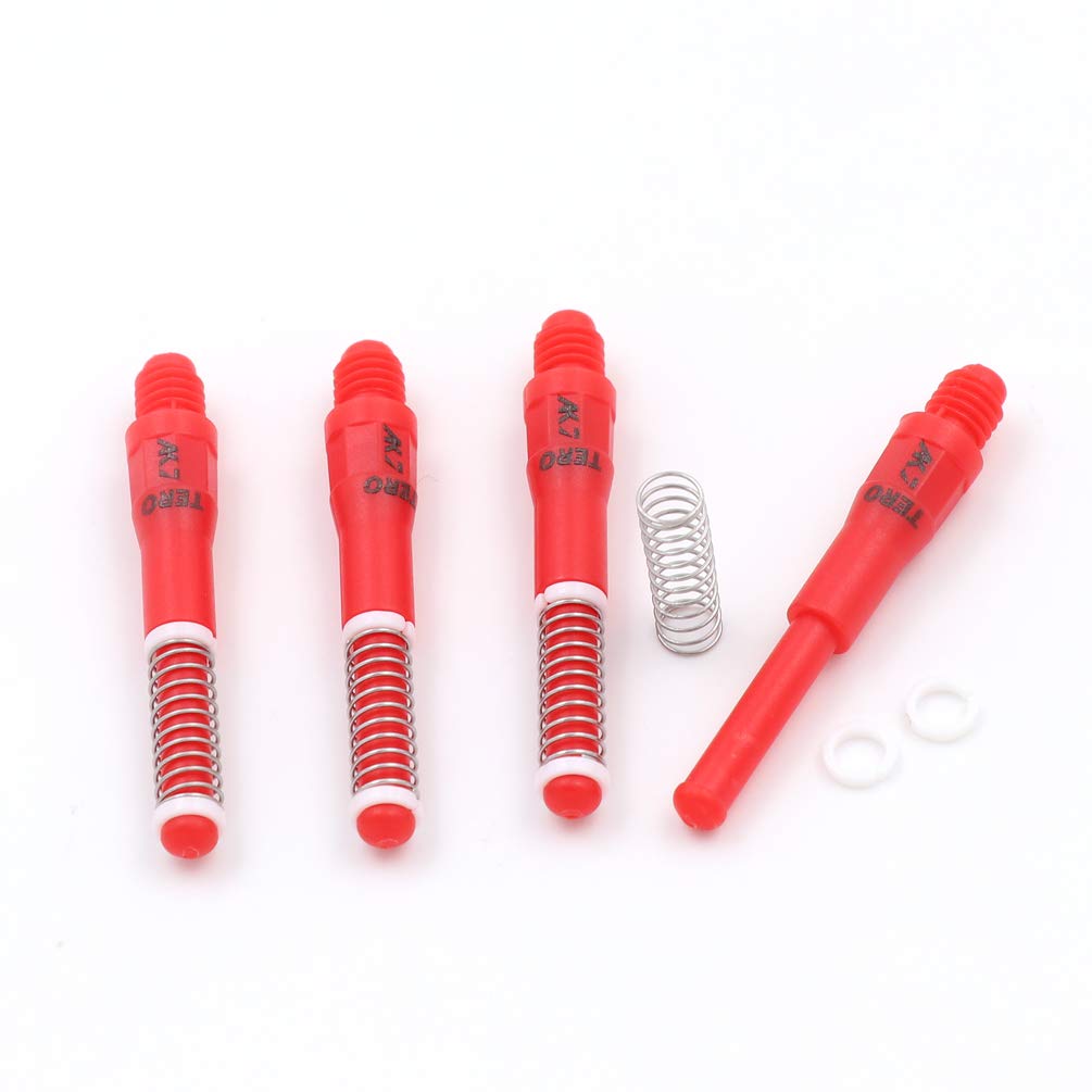 

CUESOUL TERO system AK7 telescopic integrated dart shaft, set of 4 - 25mm (CS-AK7+3A25) червоний