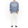 Maha Grid Laundry Sweatshirt Blue(Mg2Dsmm444A)