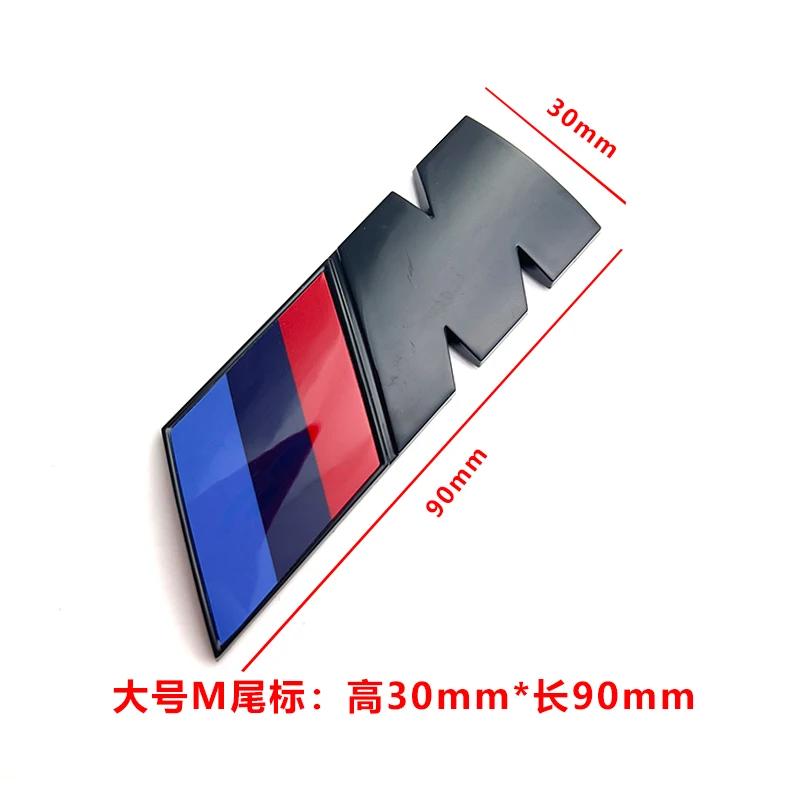 M Sports Sticker Car Accessories Sticker Styling For BMW M LOGO Fender Emblem Badge Rear Trunk Badge 1 3 5 Series X1 X3 X5 X6m AS2
