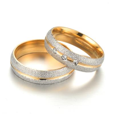 Eheringe für Damen und Herren, AAA-Zirkon, schlicht, modisch, Roségold, Verlobungsschmuck, Paarring, Geschenk für Liebhaber, Großhandel