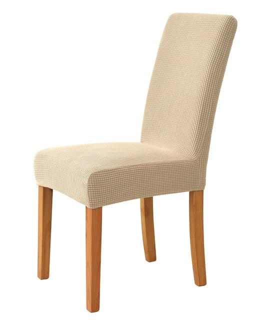 1 Stück Polarfleece-Stoff, Universalgröße, Küchenstuhlbezug, großer, hochelastischer Stuhlbezug, Sitzbezug für Wohnzimmer