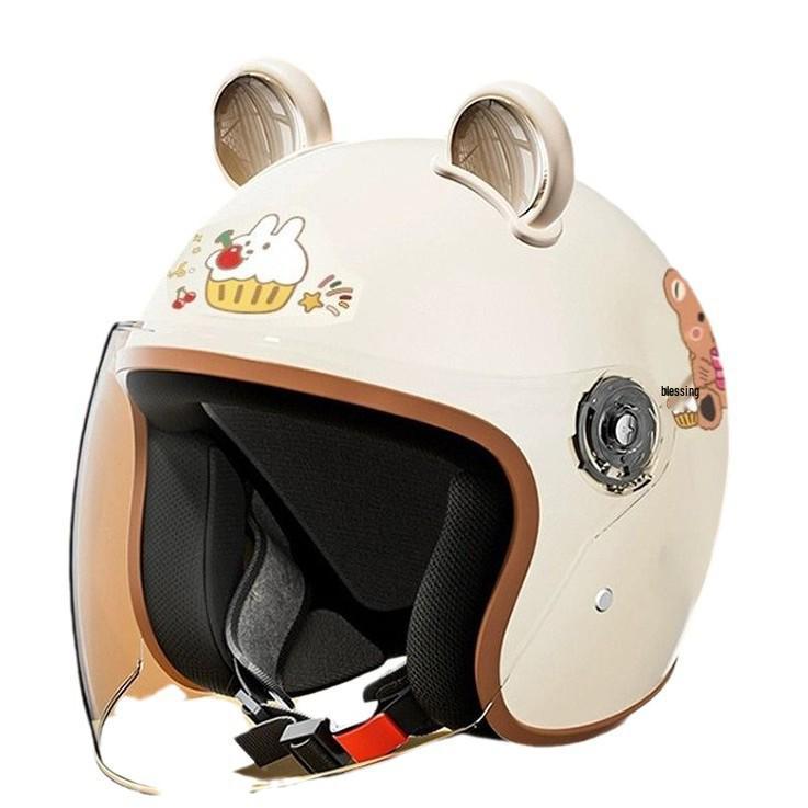 Women's Unisex Winter Warm Half Helmet for Electric Scooter/Motorcycle with Free Shipping