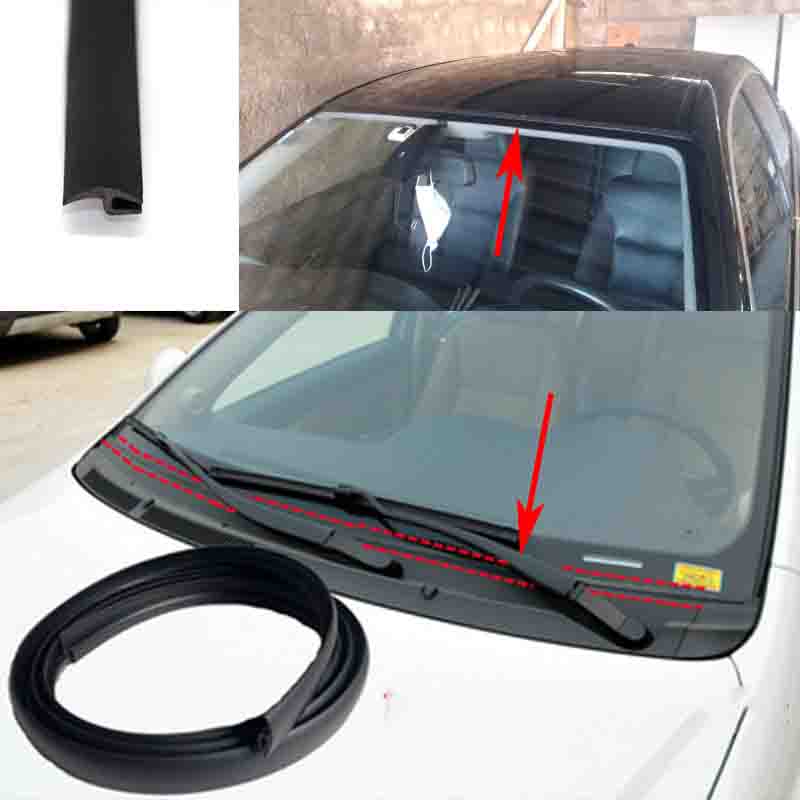 Windshield Rubber Seal Self-adhesive Windshield Sunroof Dustproof Sealing Strip for Auto Car Dashboard Windshield Hoses Windshield Washer 1