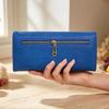 Women's Multifunctional PU Leather Clutch: Stylish Large-Capacity Wallet with Buckle Coin Purse