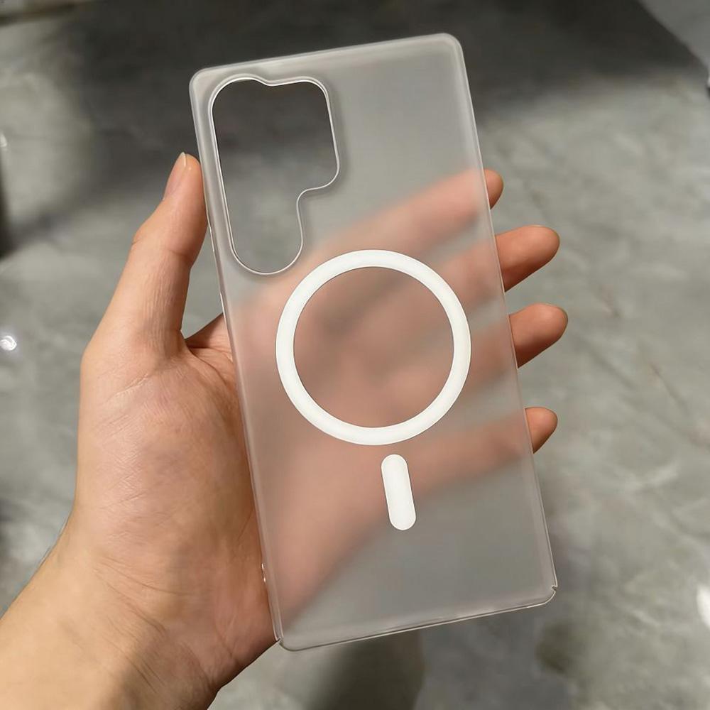 Simple Ultra Thin Ice Fog Matte Magnetic For Magsafe Phone Case For Samsung Galaxy S26 Ultra S25 S24 S23 A17 A16 Anti-drop Cover