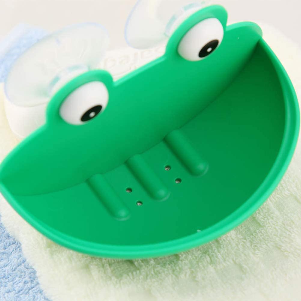 Cartoon Frog Suction Cup Wall Mounted Soap Holder