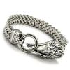 Men's Stainless Steel Viking Wolf Head Chain Bracelet - Vintage Style