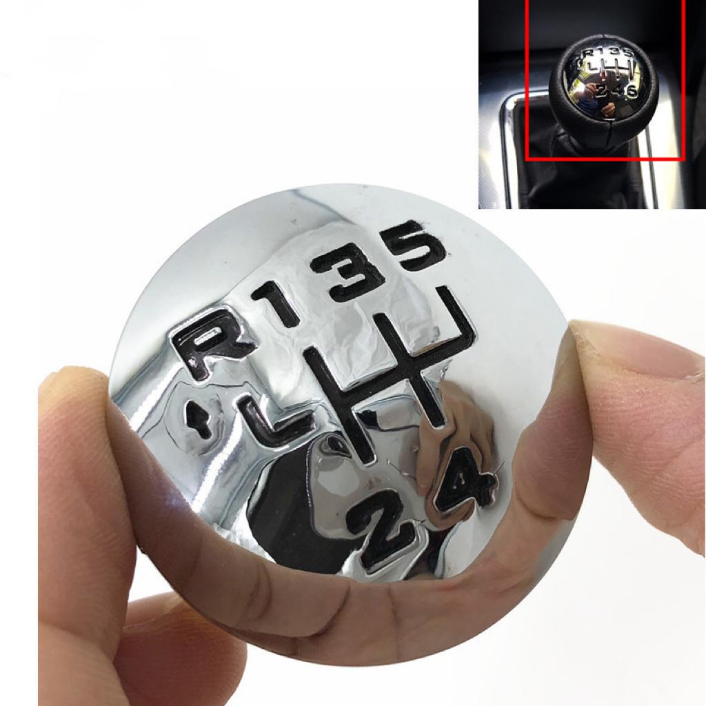 5/6 Speed Gear Shift Knob Emblem Cover Cap For PEUGEOT 307 308 3008 407 5008 PARTNER B9 TEPEE for Citron C3 (A51) C4 Picasso C8