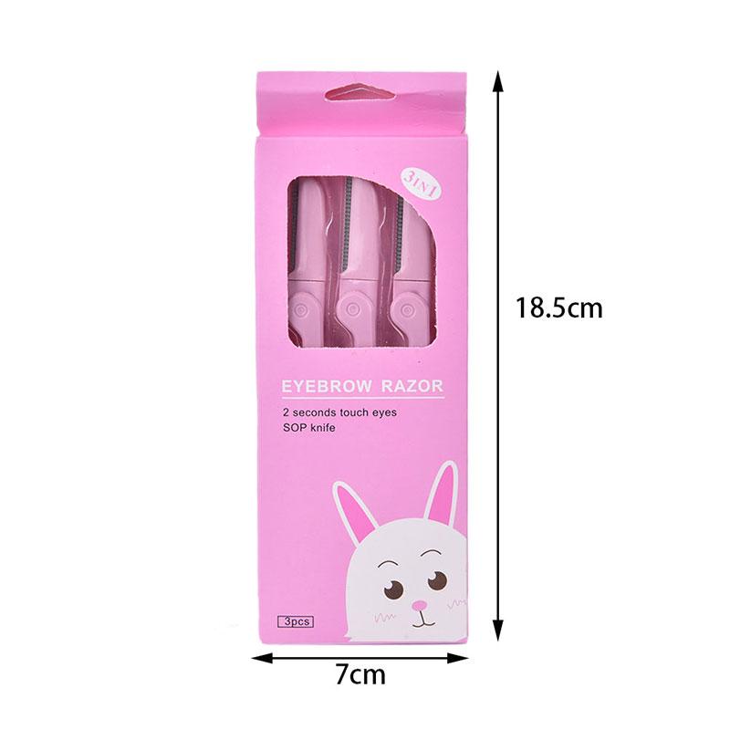 3Pcs/Set Facial Eyebrow Trimmer Armpit Hair Razor Face Eye Brow Shaver