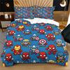 Cute Marvel Superhero Duvet Cover Set Comforter Cover Bedding Set No Filler For Teens Bedroom Living Room Decor