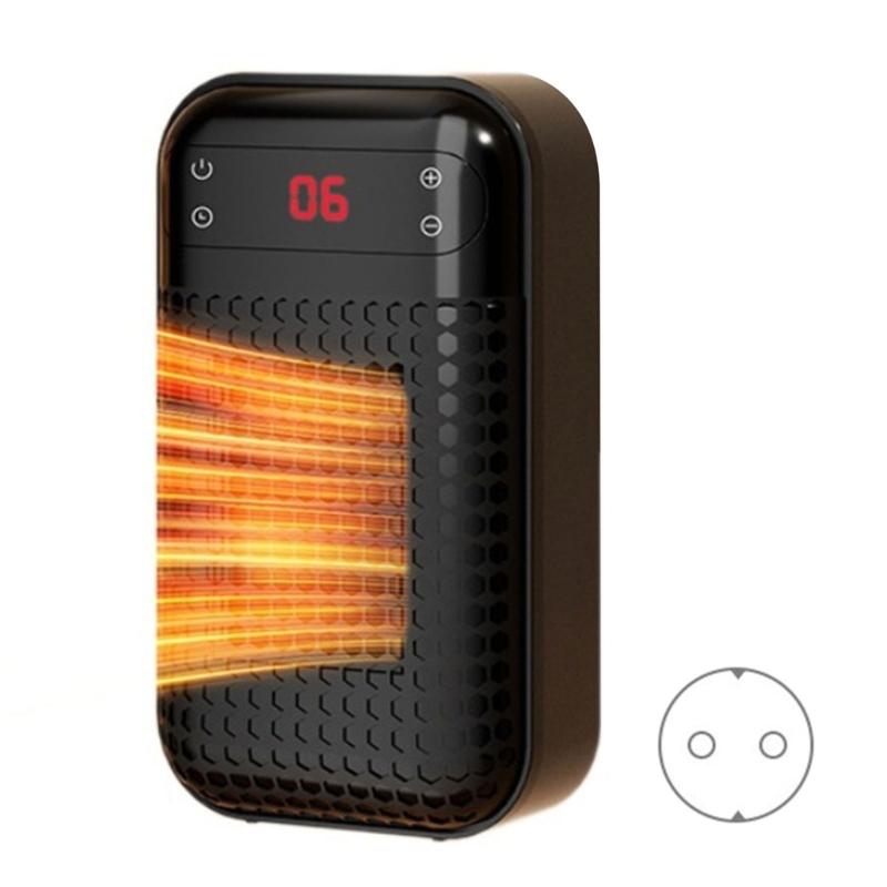

Wall Outlet Heater Plug-in Portable Space Warmer Energy Saving Space Warmer Wall Outlet Electric Heater for Home чорний