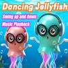 Dancing Jelly Fish Toy Smart Tentacle Explorer With Led Lights Music Automatic Obstacle Sensor Toy