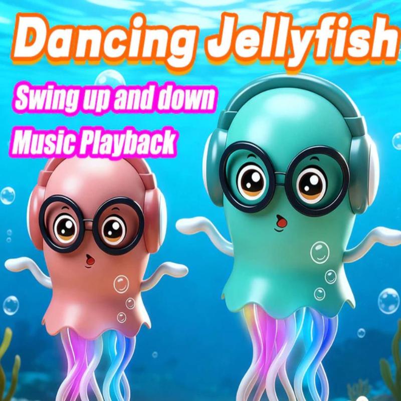 Dancing Jelly Fish Toy Smart Tentacle Explorer With Led Lights Music Automatic Obstacle Sensor Toy