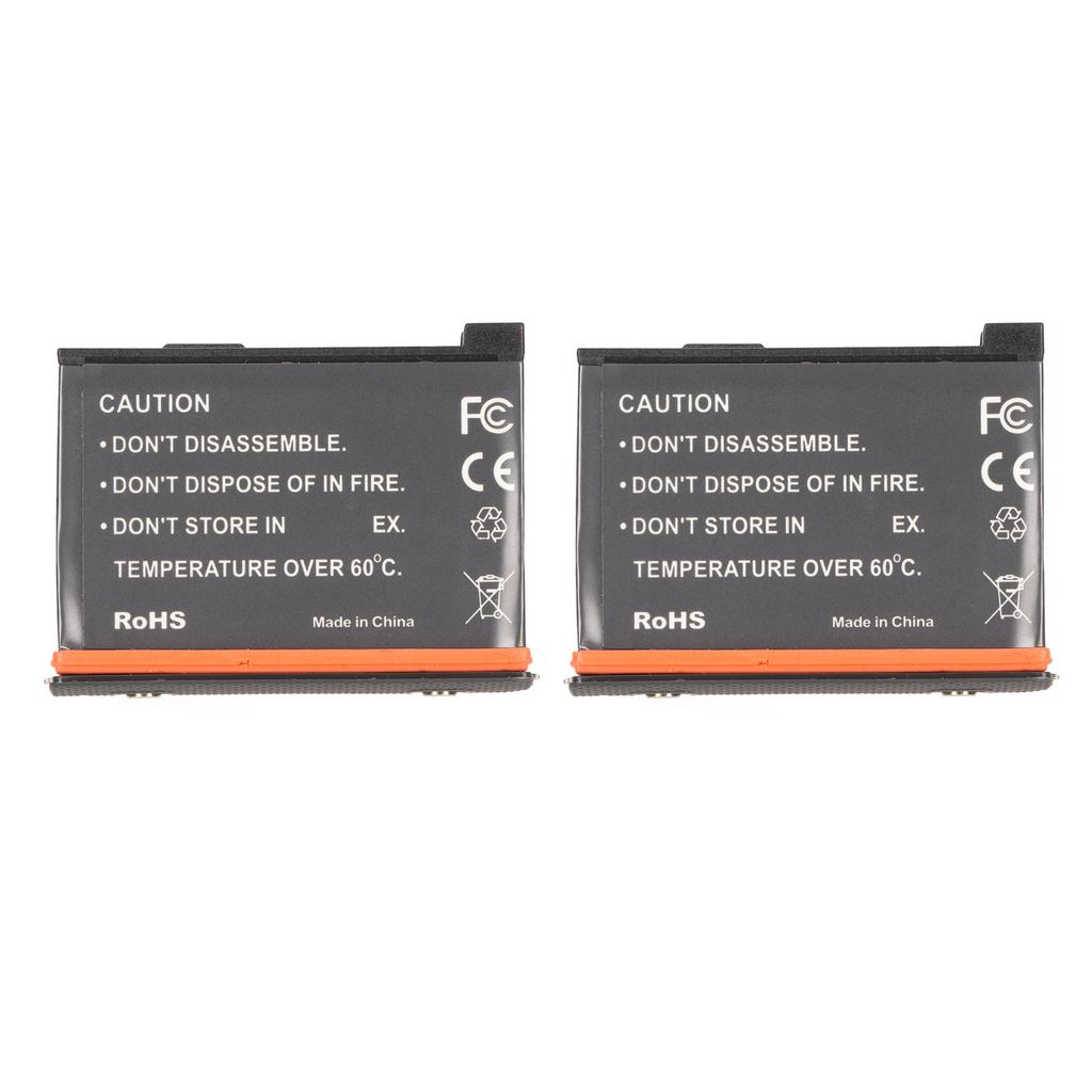 2pcs Camera Replacement Battery 1800mAh 3.85V 6.9Wh Lithium Ion Battery for Insta 360 X3 Camera