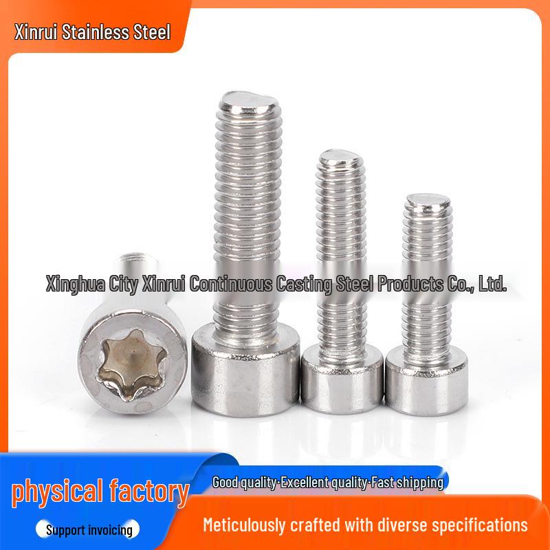 Cylindrical Head Torx Screw, 304 Stainless Steel, Internal Hexagon Bolt