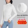 Giacca da Yoga Lu Family Defina Slim Fit con Collo Alto, Asciugatura Rapida - Morbida, Spazzolata, Elastica per l'Autunno