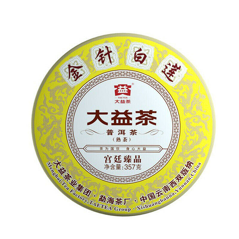 TAETEA Dayi Golden Needle White Lotus Ripe Pu-erh Tea Cake 357g