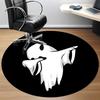 1pc Ghost Spirit Office Round Area Rug, Under Office Chairs Bedroom Living Room Home Decor, Room Deco, Available In Various Sizes