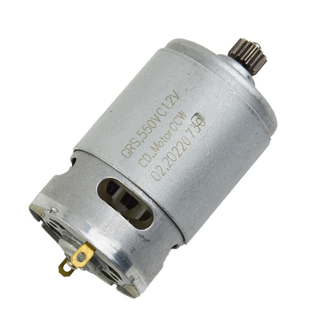 12V 13 Teeth 550VC8518 Gear Motor for GSR12V15 TSR1080 2 LI Rechargeable Electric Drill Screwdriver Rotor Replacement Part