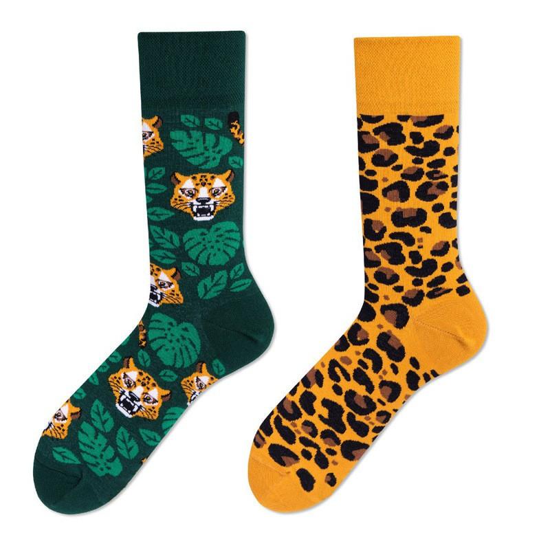 Asymmetric Crew Socks Men Women Cartoon Sports Casual Fashionable Pair
