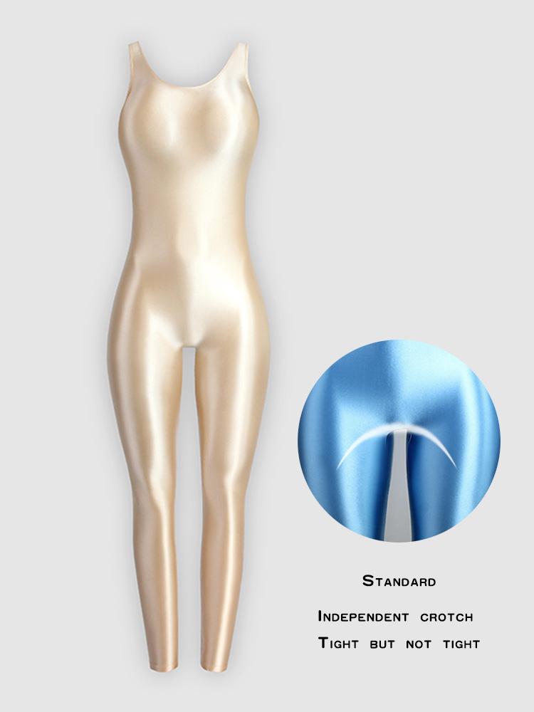 Body da Fitness Scintillante da Donna con Canotta e Leggings 9/10