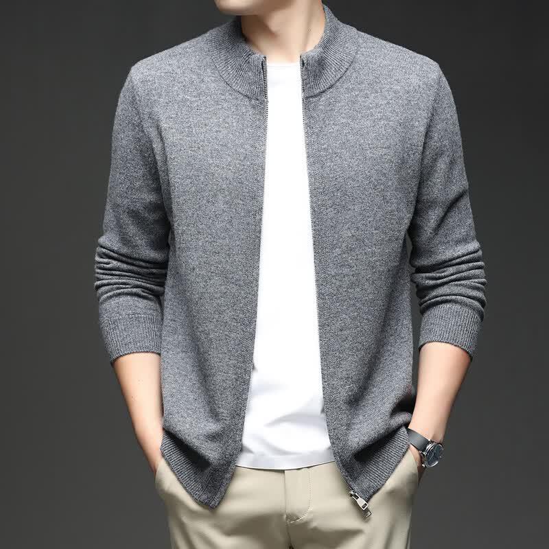 IMAGINEX Men's All Wool Cardigan Sweater