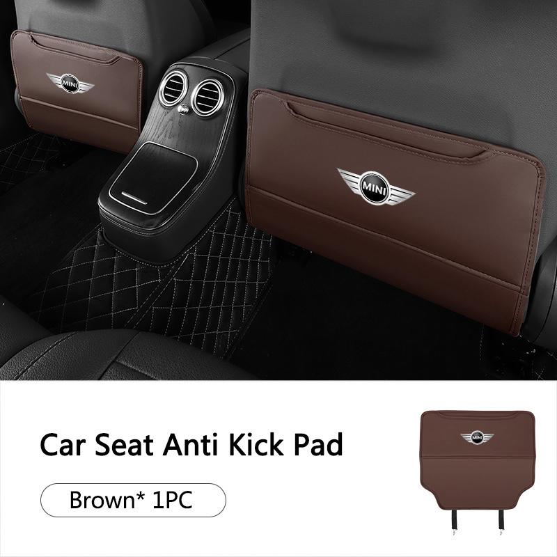 High-end Leather Car Seat Back Protection Mat Anti Kick Pad Anti-dirt Pad For BMW MINI CooperS F54 F55 F56 F57 R53 R54 R55 R56