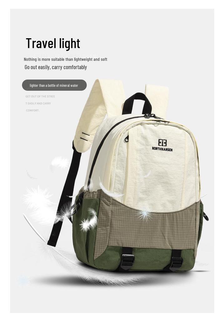 Forest-Style Women's Lightweight Hiking Backpack - Fresh, Sweet Contrast Colors, Large Capacity Dual Shoulder Bag