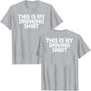 This Is My Drinking Shirt and Driving Shirts Funny Quotes TShirt Letters Printed Sayings Graphic Tee Tops Short Sleeve Blouses