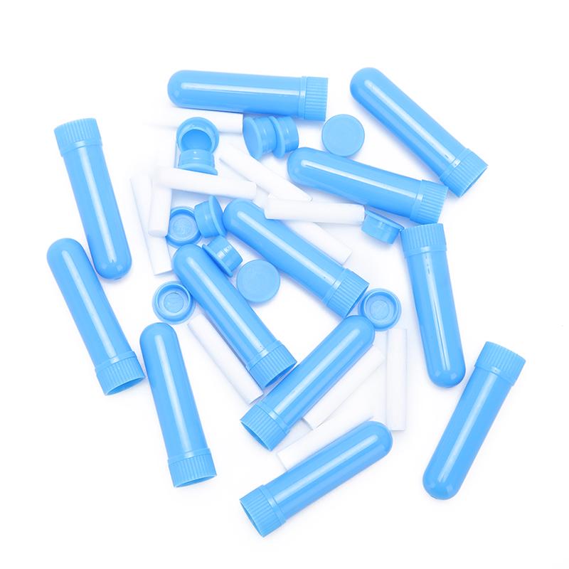 12Pcs Essential Oil Blank Nasal Inhaler Tubes Muti Color Blank Nasal Containers