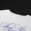 Y2k Estetisk Casual Off Shoulder T-shirt Lös Bokstavstryck Harajuku T-shirts Grunge Vintage Streetwear Oversized T-shirts