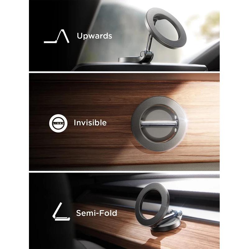 LANGJING 1080 Magsafe Car Phone Holder For Vehicles Mobile Support For The Holder in iPhone 14 13 Pro Max Plus