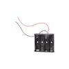 Flexible 2A Battery Holder Box Plastic Battery Organiser Case with Wire for DIY Circuits and Electronics Projects