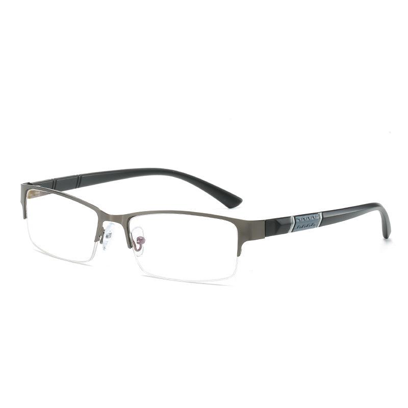 New Anti-Blue Light Progressive Glasses - Business Style Half-Frame Casual Men'S Progressive  Reading Glasses 7002