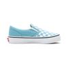 Vans Slip On Canvas Low Top Skateboard Shoes Blue White Checkerboard Children Aged 3 7 Years Old VN0A4BUT30Y