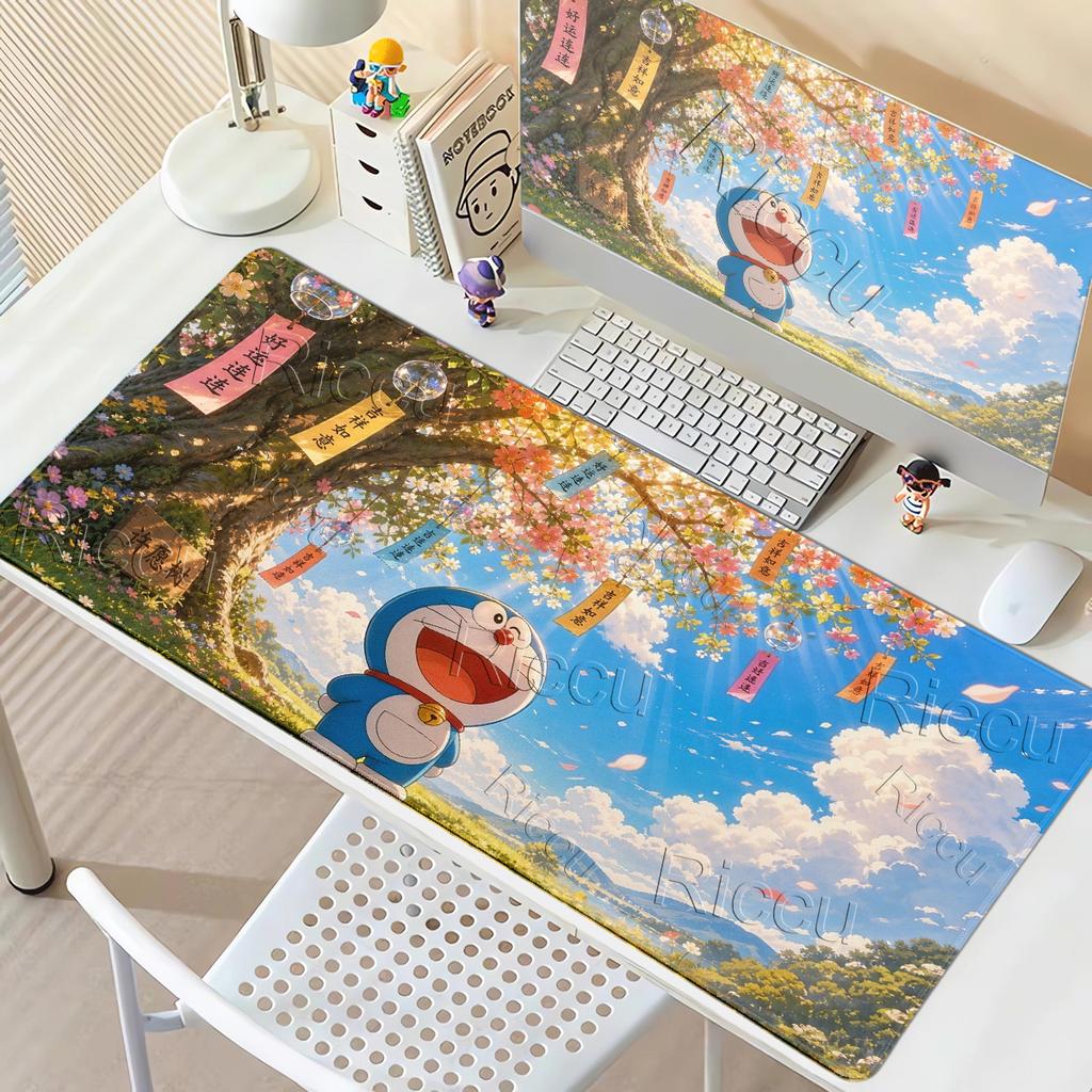Large Anime Mouse Pads Kawaii D-doraemon Pattern Anti-slip Desk Mats Gaming Accessories Laptop Office Accessories Rubber Carpets