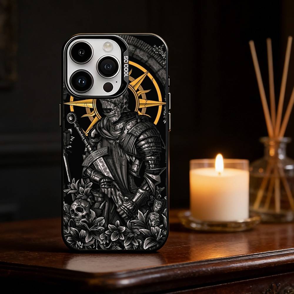 D-Dark S-Souls Game Phone Case Color Silver Shell For IPhone 17 16 15 14 13 12 11 Pro Max Plus