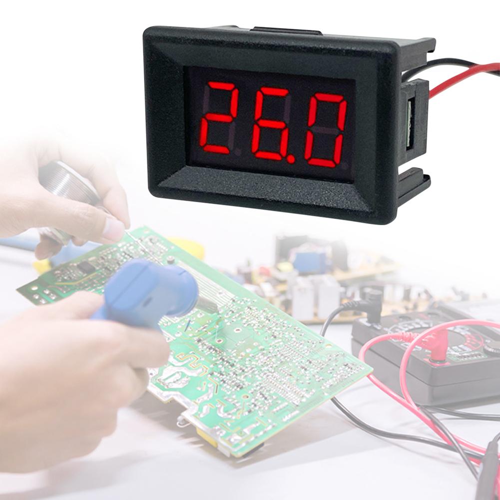 DC0-30V 0.36inch 2-Wire Digital LED Display Panel Voltmeter Tester Digital LED Mini Display Module for Car Motor Vehicle Tools