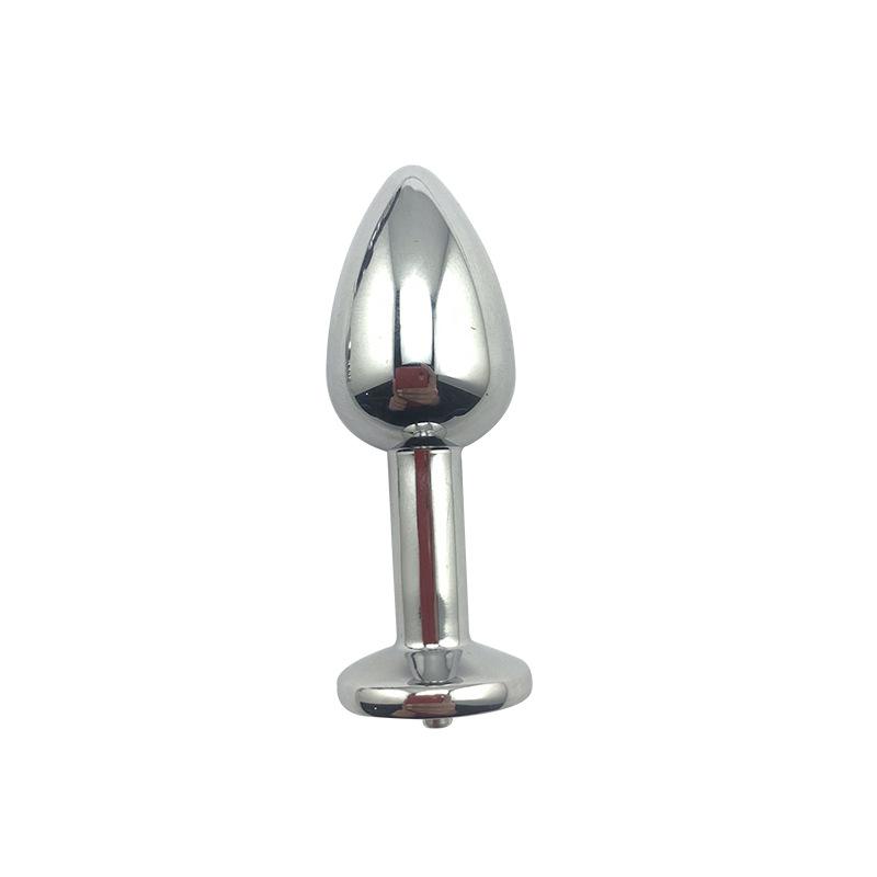 Metal Alloy Regular Thread Small Size Sets of Buttons Electric Shock Butt Plug Adult Sex Product Toys