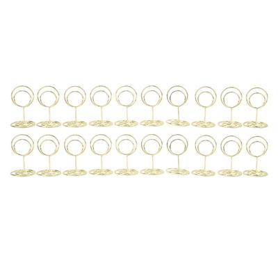 20 Stück Gold/Roségold Tisch-Nummern-Ständer Runder Platzkartenhalter Jubiläumsparty