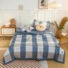 Light Luxury Simple Plaid Quilt Summer Lightweight Comforter Machine Washable Soft Comfortable Breathable Can Sleep Naked