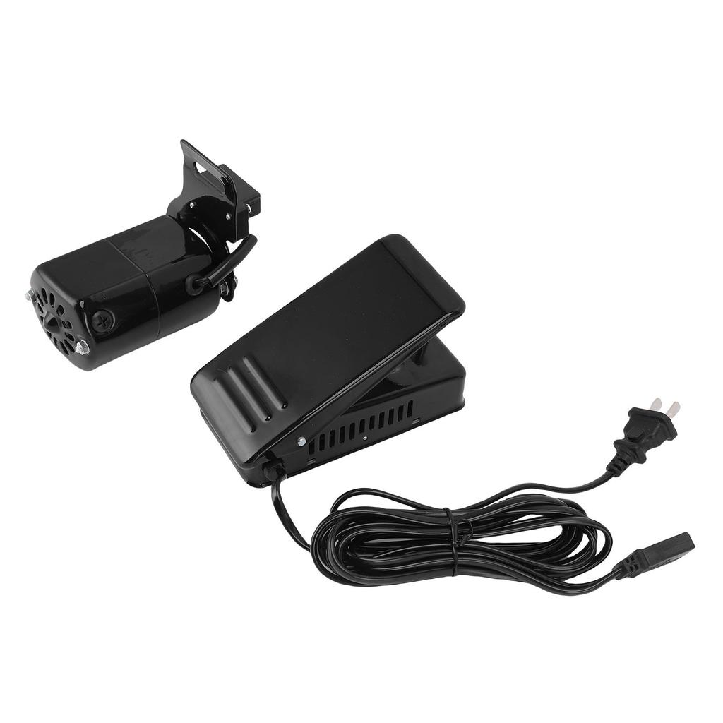 Nähmaschinenmotor-Kit 100W 7000 U/min Nähmaschinenmotor und stufenlose Geschwindigkeitsregelung Fußpedal mit Riemen