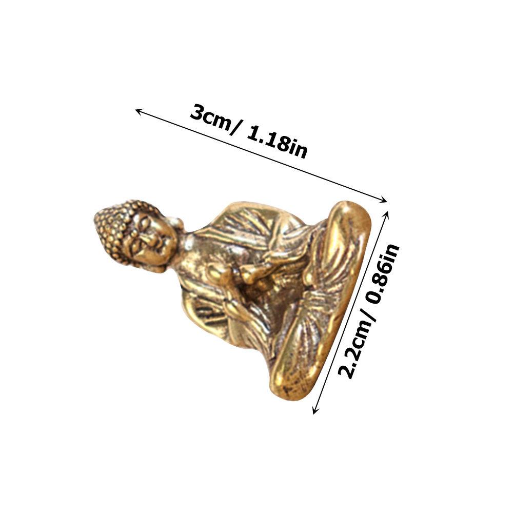 3Pcs Mini Buddha Desktop Ornaments Retro Style Small Buddhist Statue Lucky Home Office Blessing Decoration Mini Buddha Decors