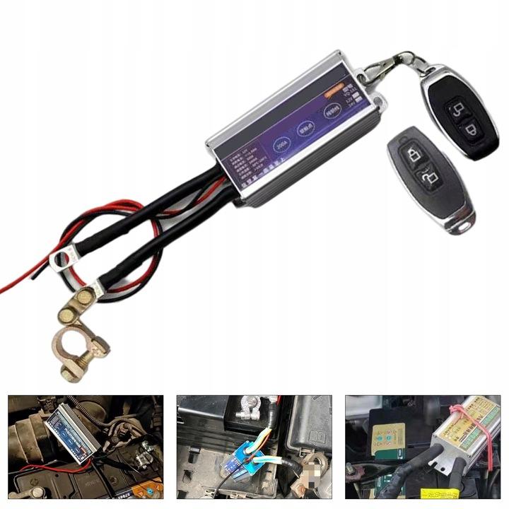 Zdalny automatyczny wyłącznik odłącznik akumulatora 12V 200A 2x pilot