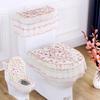 Toilets Cushion 3 Piece Set Lace Detachable Toilet Cover Cloth Dust Cover Toilets Seat Cushion Home Decoration Toilet Cover