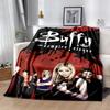 Buffy Flannel Blanket Soft Warm All-Season Throw, Design for Camping, Car Travel, Hiking Sofa, Bed, Office Perfect Gift for Parties