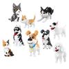 Animals Pet Series Small Particle Building Blocks Cute Dog Cat Mini Bricks DIY Educational Toys Kids Gifts
