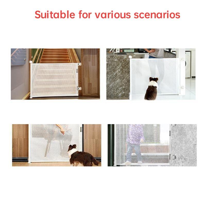 For Retractable Baby Gate Extension Kit- 55" W X 33" H Replacements For Retractable Gates White