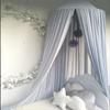 New Children's Solid Color Dreamy Hanging Mosquito Net Tent Summer Baby Chiffon Lightweight Breathable Bed Curtain