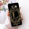 For Samsung S8 Clear Case SM-G950FD Luxury Crown A-Z Letters 2D Flat Pattern Funda For Samsung Galaxy S8 G950F Soft Phone Casing